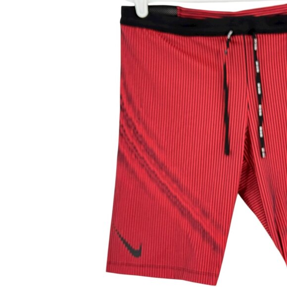 Nike Men's Dri-Fit ADV Running Shorts Size XL Red Black Tight Fit NWT - Picture 3 of 13